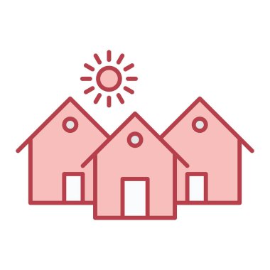 ev simgesi vektör illüstrasyonu