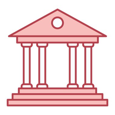 Vektör Mahkemesi Glyph Gradyan Simgesi Tasarımı