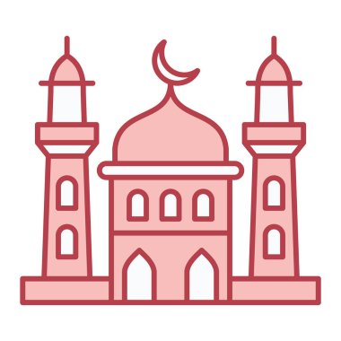 Cami simgesi vektör illüstrasyonu