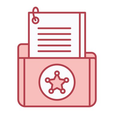 Sertifika vektörü ince çizgi simgesi