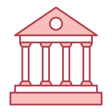 Vektör Mahkemesi Glyph Gradyan Simgesi Tasarımı