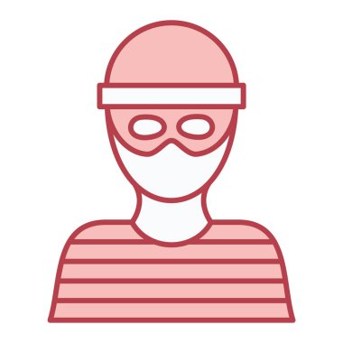 Polis. Web simgesi basit illüstrasyon