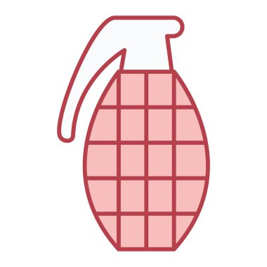 El bombası ikonu vektörü. İnce çizgi işareti. izole edilmiş sınır sembolü çizimi