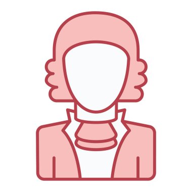 kadın avatar karakter vektör illüstrasyon tasarımı