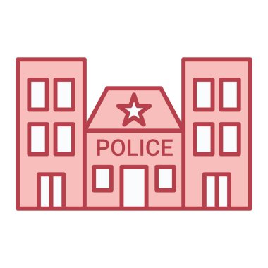 Otel vektör simgesi modern basit illüstrasyon