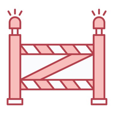 bariyer simgesi vektör illüstrasyonu