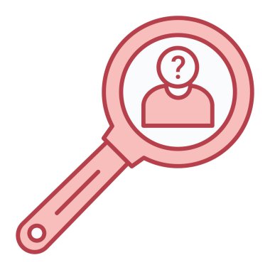 Arama simgesi vektör illüstrasyon tasarımlı büyüteç