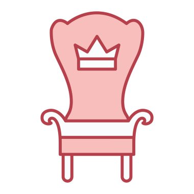 Taç ikonu. Web için kral vektör simgelerinin özet çizimi