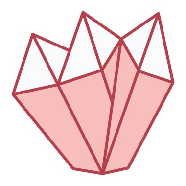 elmas vektör simgesi. Düz tasarım stili