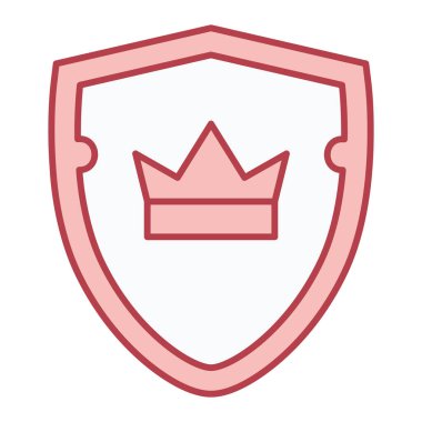 kalkan ikon vektör illüstrasyonu