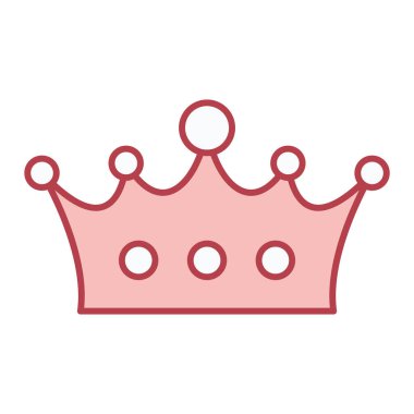 taç simgesi vektör illüstrasyonu