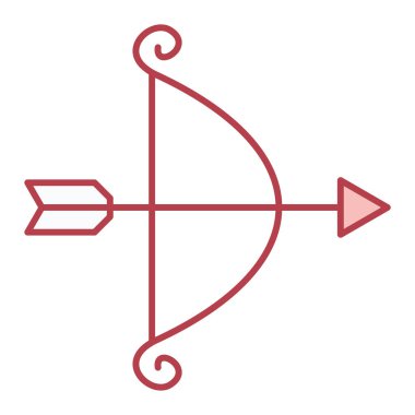 Eros ok simgesi. özet vektör illüstrasyon sembolü