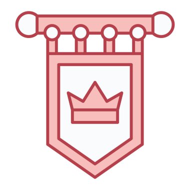taç simgesi vektör illüstrasyonu