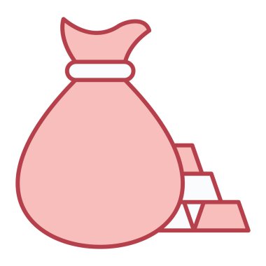 para çantası simgesi vektör illüstrasyon grafik tasarımı