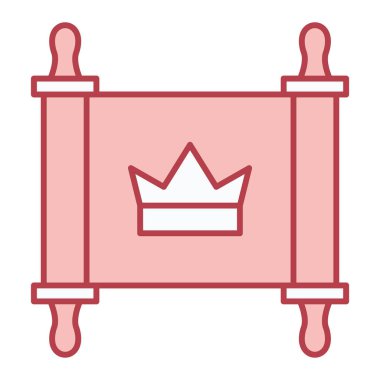 Kral taç ikonu. Web için kraliçe vektör simgelerinin özet çizimi
