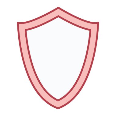 kalkan ikon vektör illüstrasyonu