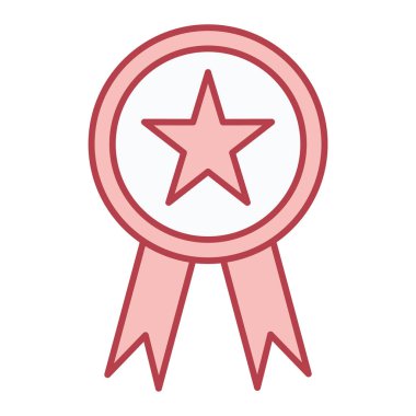 Madalya ikon vektör illüstrasyonu