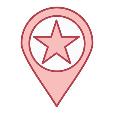 konum pin simgesi vektör illüstrasyonu