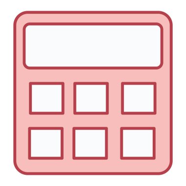 hesap makinesi simgesi vektör illüstrasyonu