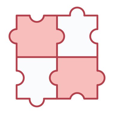 yapboz parçası vektör çizimi