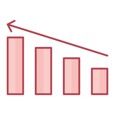 bar çizelgesi simgesi, vektör illüstrasyonu