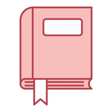 kitap simgesi vektör illüstrasyonu