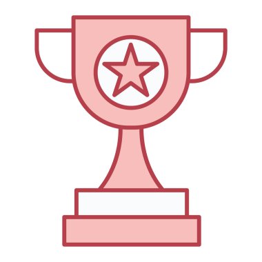 Kupa. Web simgesi basit illüstrasyon