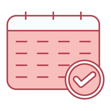 Takvim simgesi vektör illüstrasyonu