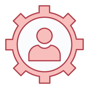 dişli simgesi vektör illüstrasyonu