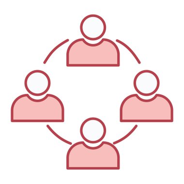 İnsan simgesinin vektör illüstrasyonu