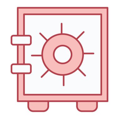 Güvenlik sistemi simgesi vektör illüstrasyonu