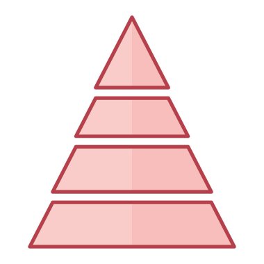 piramit simgesi vektör çizimi