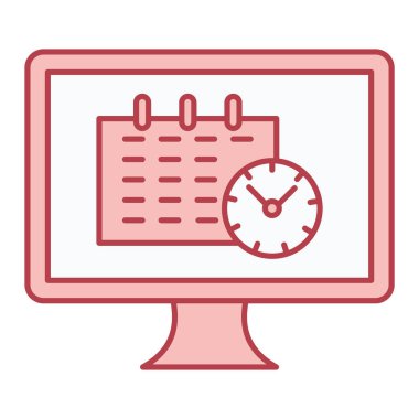 Takvim simgesi vektör illüstrasyonu