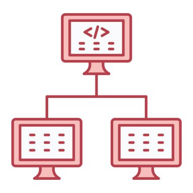 Satır biçimi simgesi tasarımlı lcd ekranı, vektör illüstrasyonu