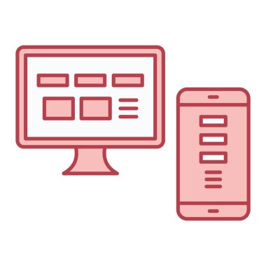 bilgisayar simgesi vektör illüstrasyonu