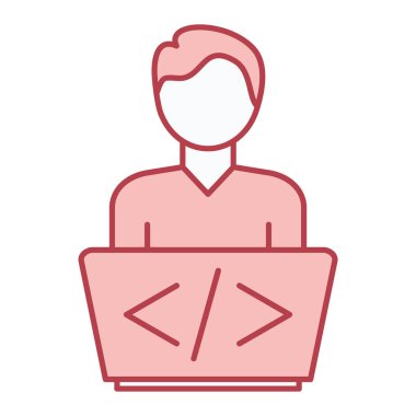 Belgesi olan bir kişinin vektör illüstrasyonu