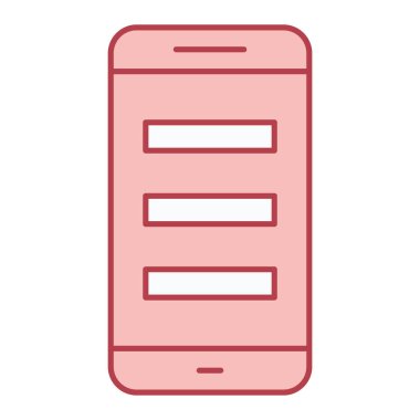 cep telefonu ikonu vektör illüstrasyonu