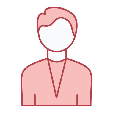 avatar. Web simgesi basit illüstrasyon