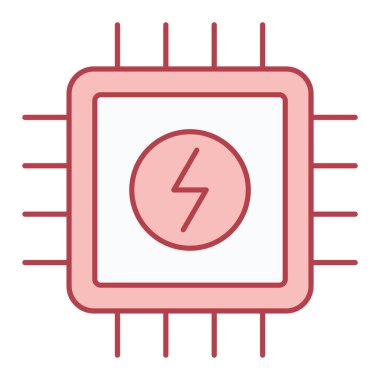 Bir güç simgesinin vektör illüstrasyonu