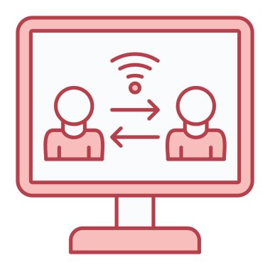 kullanıcı arayüzü vektör çizgisi simgesi