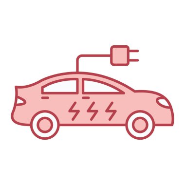 Araba şarj simge vektör çizim