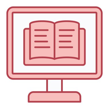 kitap simgesi vektör illüstrasyonu