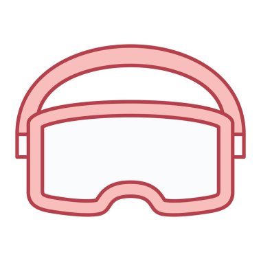 Güvenlik maskesi vektör illüstrasyon tasarımı