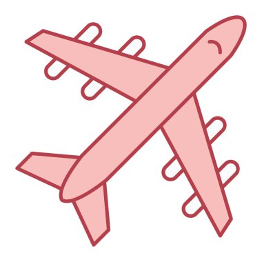 uçak ikonu vektör illüstrasyonu