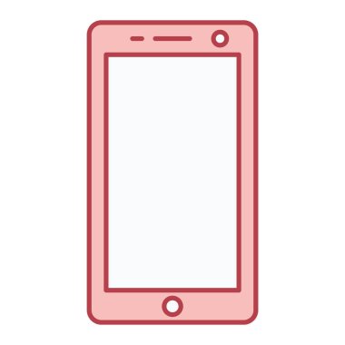 Ekran vektör illüstrasyon tasarımlı akıllı telefon aygıtı