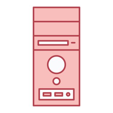 Dizüstü bilgisayarın izole edilmiş tek bir simgesinin vektör çizimi