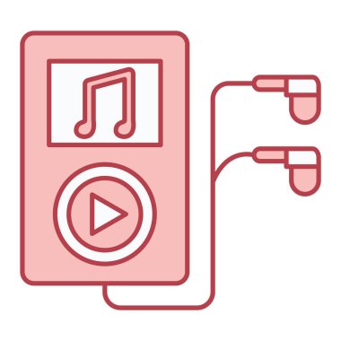 çalma simgesi vektör illüstrasyon tasarımı ile müzik çalıcı