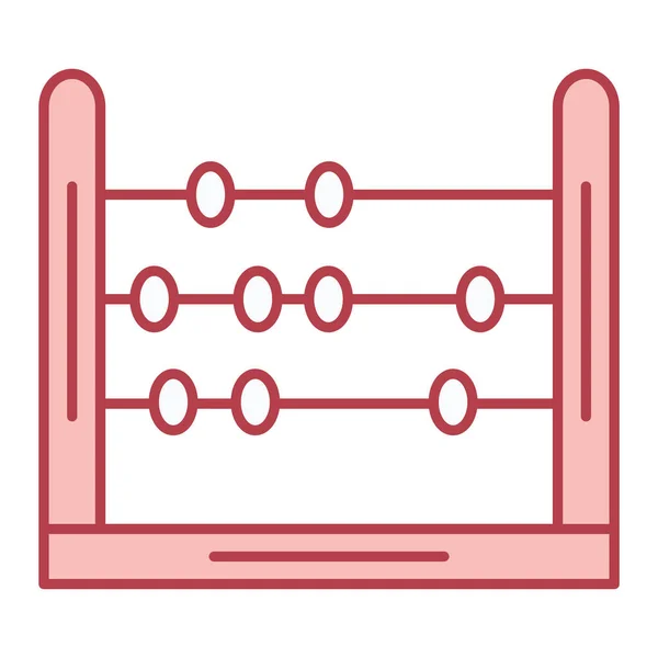 Abakus Web Symbol Einfache Illustration — Stockvektor
