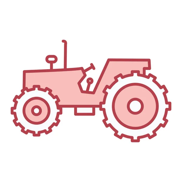 Traktor Ikonvektorának Ábrázolása — Stock Vector