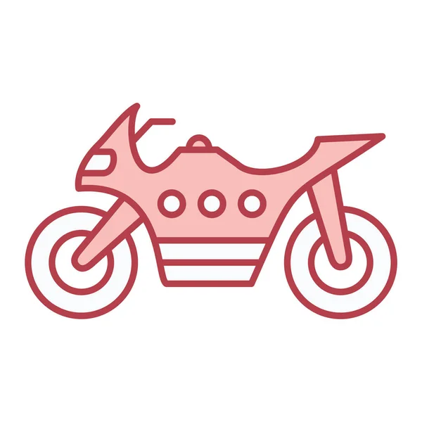 Icono Motocicleta Vector Ilustración — Archivo Imágenes Vectoriales